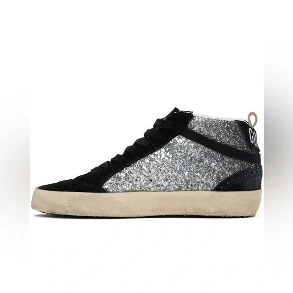 Golden Goose Black and silver Mid Star sneakers - Picture 7 of 15